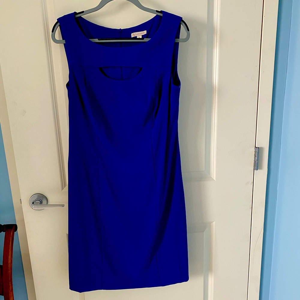 Blue sheath dress